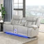 Ensemble de canapés inclinables gris 2 pièces-137635335