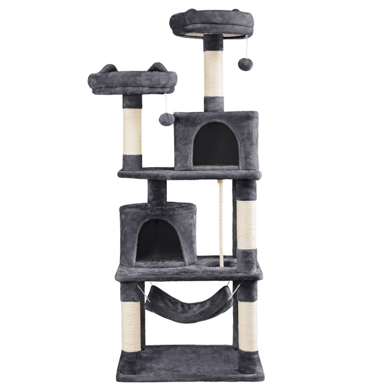 158cm  Cat Tree, Dark Grey