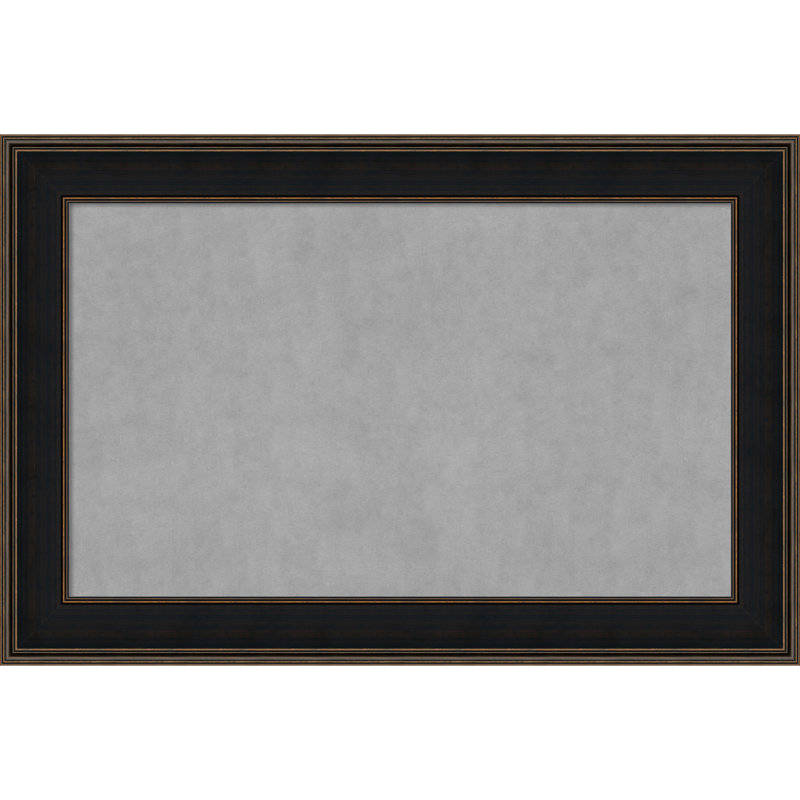 Tableau magnétique encadré mezzanine espresso, H 32 po x l 48 po