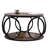 Carnforth 31.5" Round Coffee Table with 2-Tier Storage Shelves-833260530