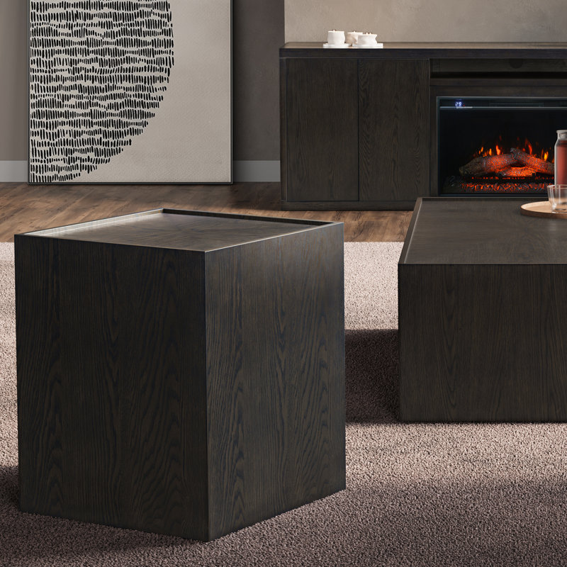 Table de bout Nicci Lofland, Bois brun foncé