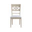 Chaise d'appoint sans accoudoirs Maisons (gris) (ensemble de 2)