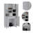Tigard 1-Shelf 1-Drawer Pantry Cabinet White