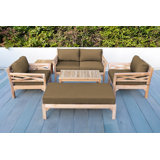Monterey Outdoor 6 - Piece Teak Conversation Set