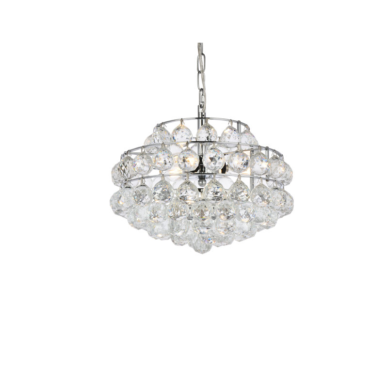 Kieron 3 - Light Unique/Statement Pendant, 72" H x 14" W x 14" D, Chrome