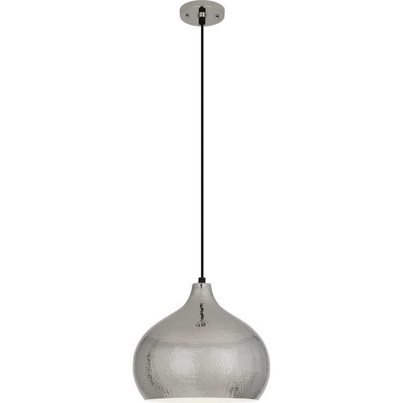Dal 1 - Light Pendant, Polished Nickel/Black, Polished Nickel