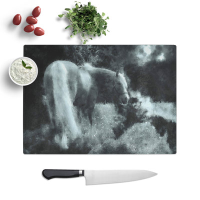 Lone Horse Painting Chopping Board