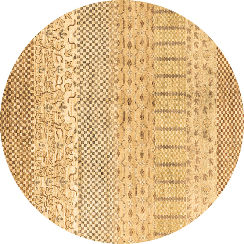 Moroccan Indoor Rug, Round 3'