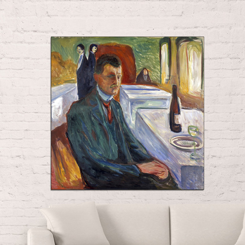 Edvard Munch - Wrapped Canvas Painting, 100cm H x 100cm W x 1.8cm D