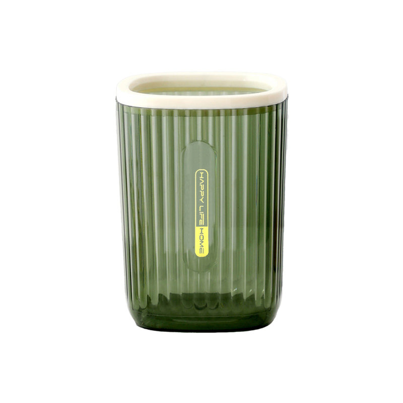 Poubelle de bureau transparente, Vert