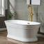 Robinet de baignoire autoportant monocommande à fixation au sol avec douche à main-63530791