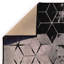 Tapis noir touffeté à motif géométrique Broschard-684190465