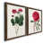 Toile avec cadre en noyer