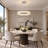 Transitional LED Round Crystal Halo Chandelier