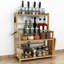 Freestanding Bamboo Spice Rack with Adjustable Racks