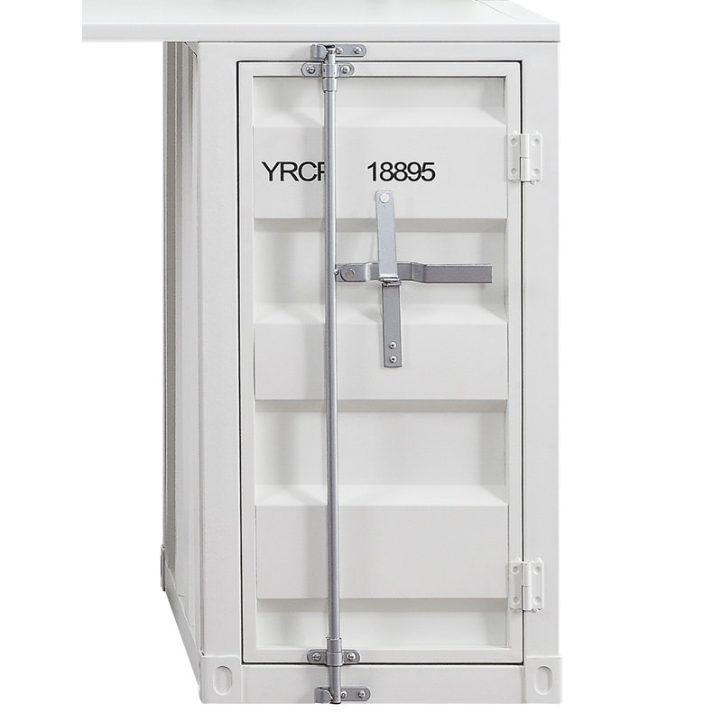 Medau Metal Computer Desk, White