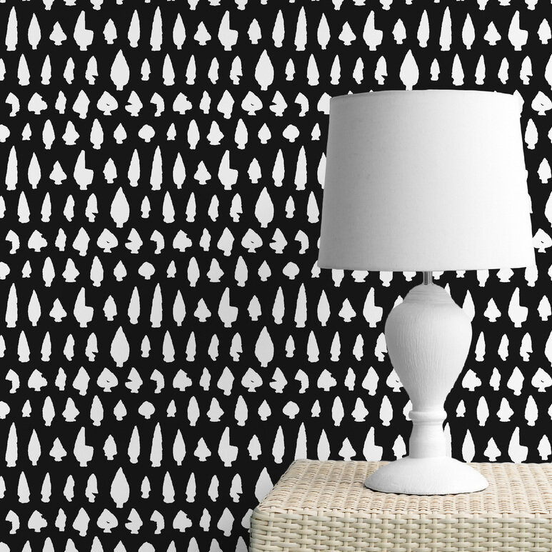 New York Arrowheads, White on Black, Vinyl