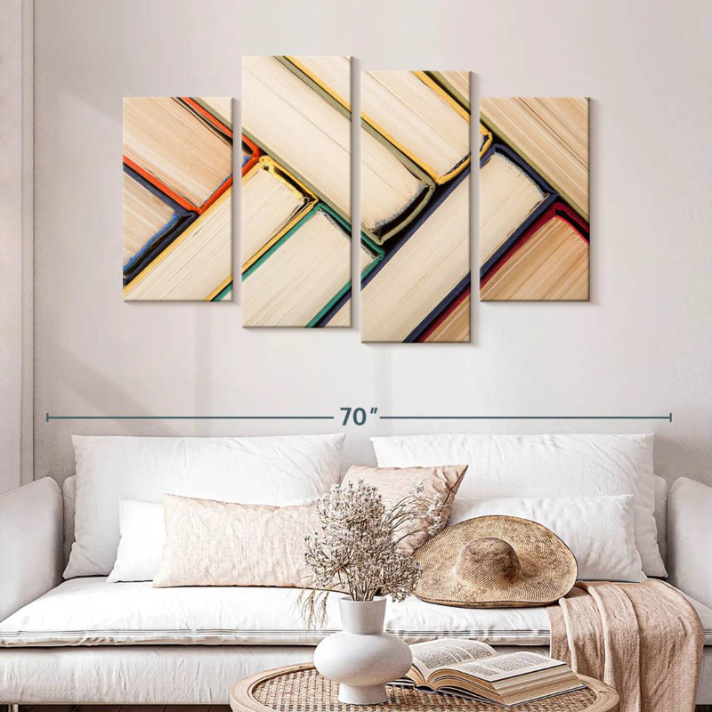 Kerner Books Arrangement, 32" H x 52" W