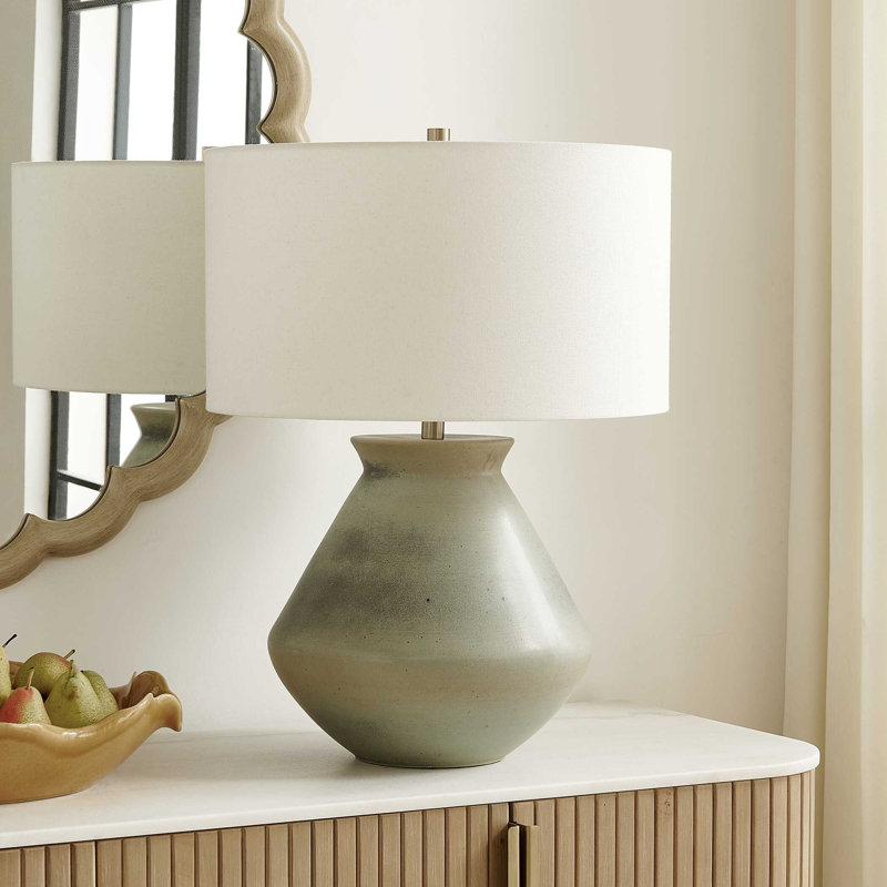 Lampe de table Natrone vert sauge