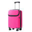 Ensemble de valises rigides 5 pièces avec sacs, bagage à main semi-ouvert 20 po avec port USB, bagage extensible 24 po 28 po avec roulettes doubles verrou TSA