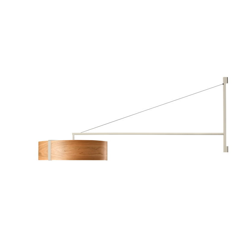 Thesis 1 - Light LED Swing Arm, Matte Ivory, Ivory White, 3000K