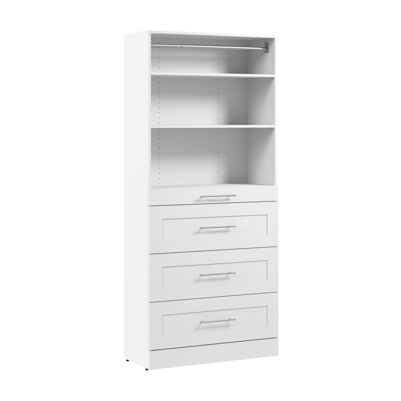 Tour modulaire à portes et à tiroirs Florence, H 80,5 po x l 35,4 po x P 15,4 po