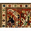 Chelaberd Wool Southwestern Area Rug in Beige/Red