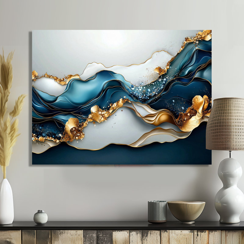 «Blossoming Universe», impression murale moderne, H 30 po x l 40 po