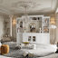 Centre multimédia Classic Elegance avec rangement extensif et étagères de présentation-1682331304
