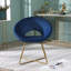 Luxueux fauteuil d'appoint rembourré avec base robuste, offrant confort et style pour des moments de détente à la maison.-1612115479