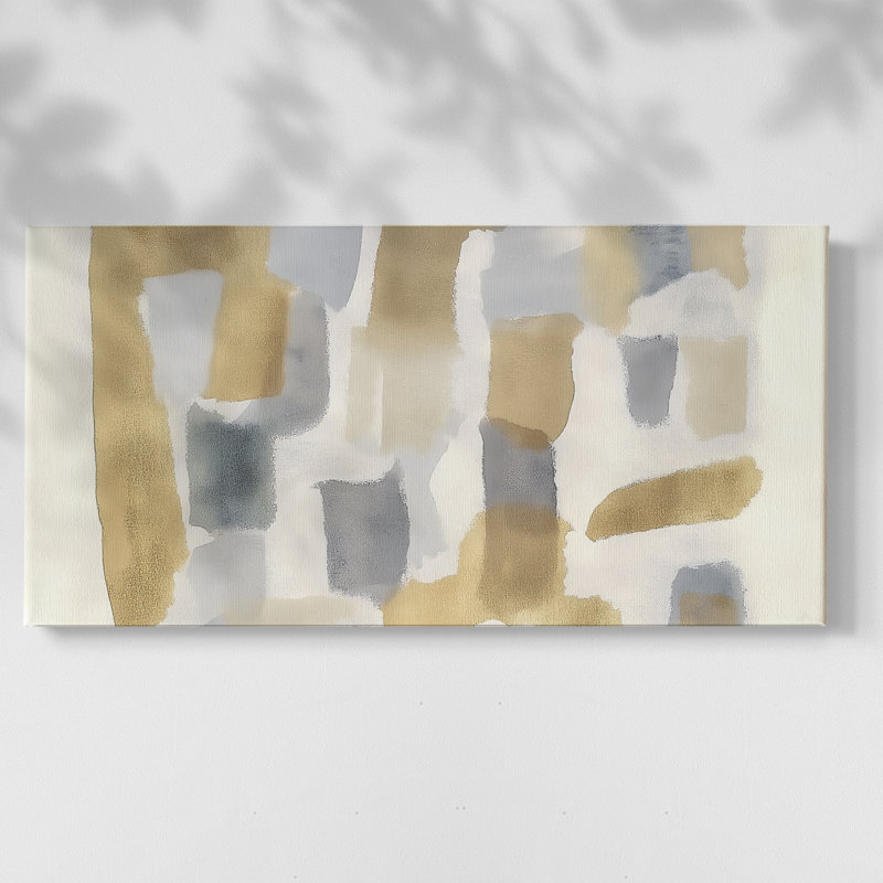 Toile tendue abstraite Seris 6 # Lxxxviii-Gallery, H 24 po x l 48 po