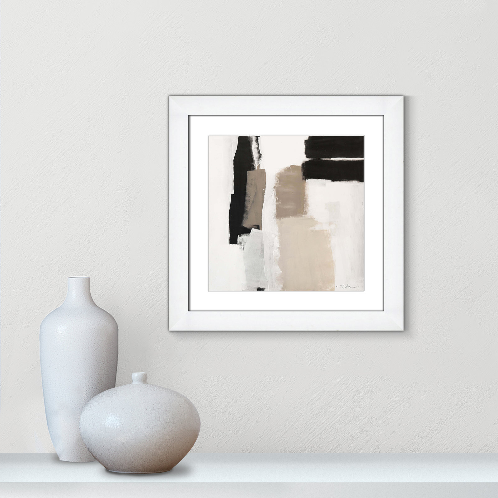 Earth Scapes II Print, 18.5" H x 18.5" W x 1.25" D, White Cube Framed