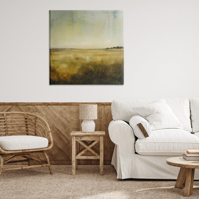  "Farmhouse Field Abstraction", art mural par LSR Design Studio, H 36 po x l 36 po