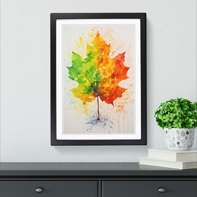 Leaf Gestural No.2 - Framed Print