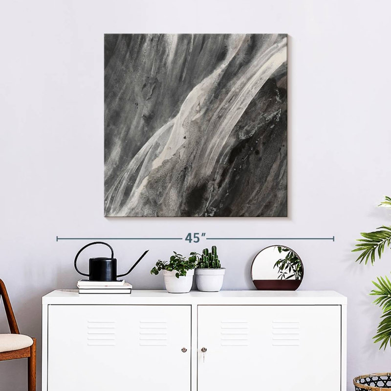 Dark Grey Splash, 30" H x 30" W