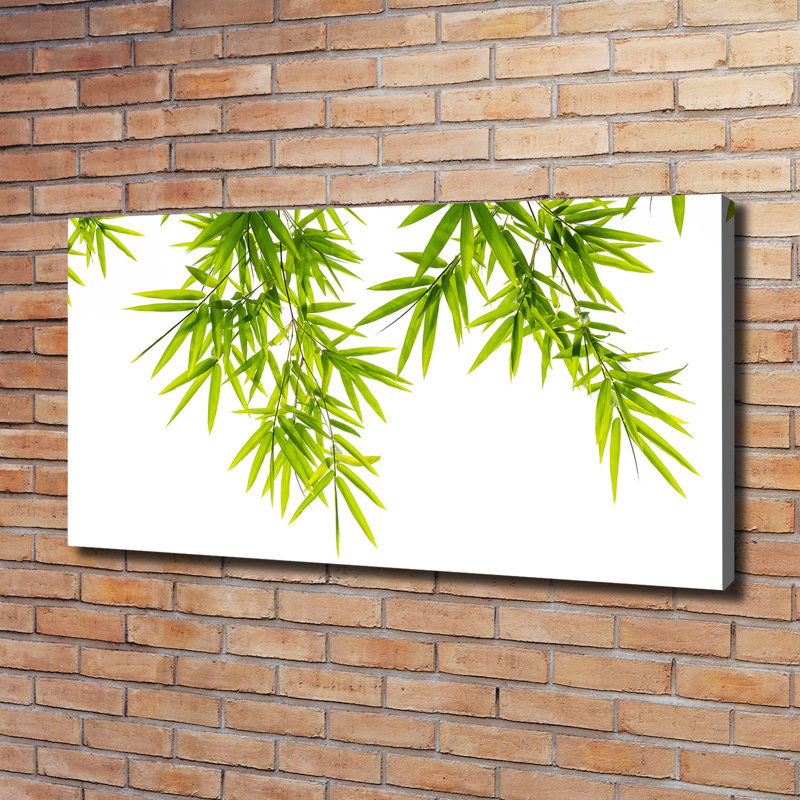 Bamboo Leaves - Wrapped Canvas Print