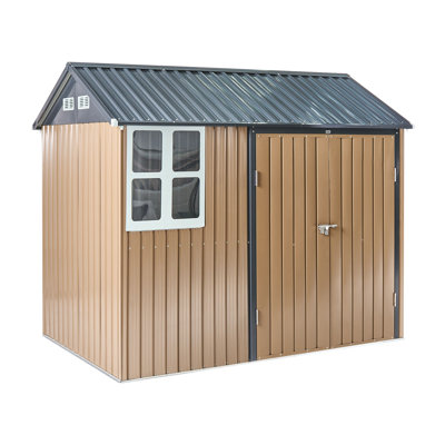 Garden Shed NOCCIANO 248 cm 161 cm Brown
