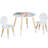 Round Table Portable Plastic Dining Card Table And Chair Set