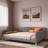 Upholstered Daybed With 4 Support Legs And 2 Armrests
