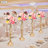 6PCS Crystal Flower Stand Wedding Road Lead Tall Flower Holders Centerpiece Crystal Metal Flower Vase for Reception Tables Wedding Supplies -97872314-97872315