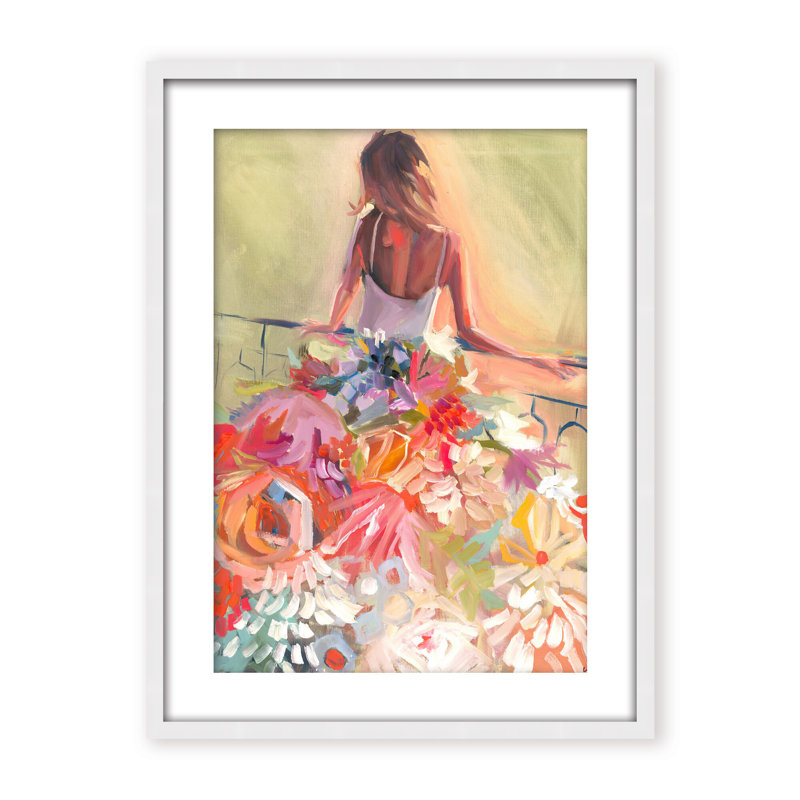 Nature Inspired Blossom Reverie: The Enigmatic Backdrop, 30" H x 24" W x 2.375" D, Black, Framed Canvas