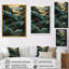 Symphonie linéaire verte II - reproduction sur toile-88516856-88516854