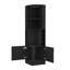 Black 8 2-shelf Bar Cabinet - Contemporary Living Decor Cabinet, , Look
