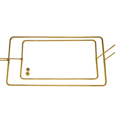 Tringle rectangulaire à rideau de douche extensible