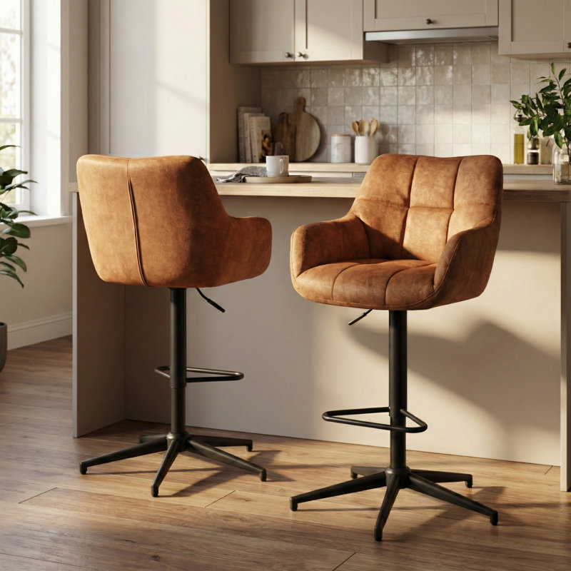 Bar Stool, Orange