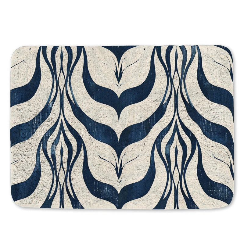Kaedence Microfiber / Microsuede Non-Slip Bath Mat, 21" W x 34" L
