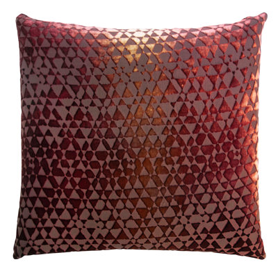 Triangles Square Velvet Pillow Cover & Insert
