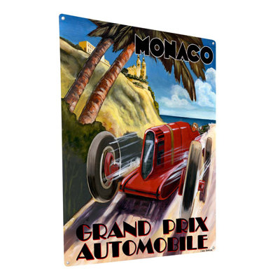 Grand prix de Monaco, impression sur métal