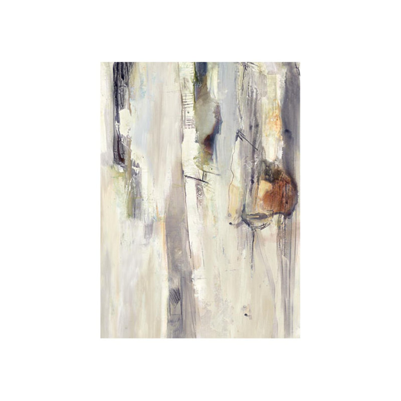 Birch Bark Painting by Nash Rambler, Glass Coat, 33" H x 24" W