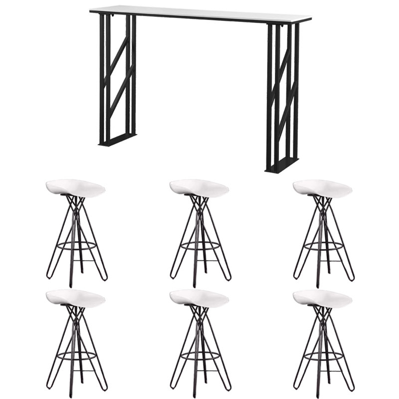 Anza, Blanc / noir, H 41,3 po x L 70,8 po x l 15,7 po, Blanc